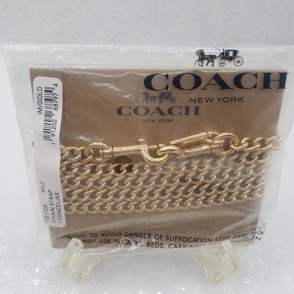 Coach Goldtone Crossbody Chain Replacement Strap Versatile Stylish - Picture 7 of 7